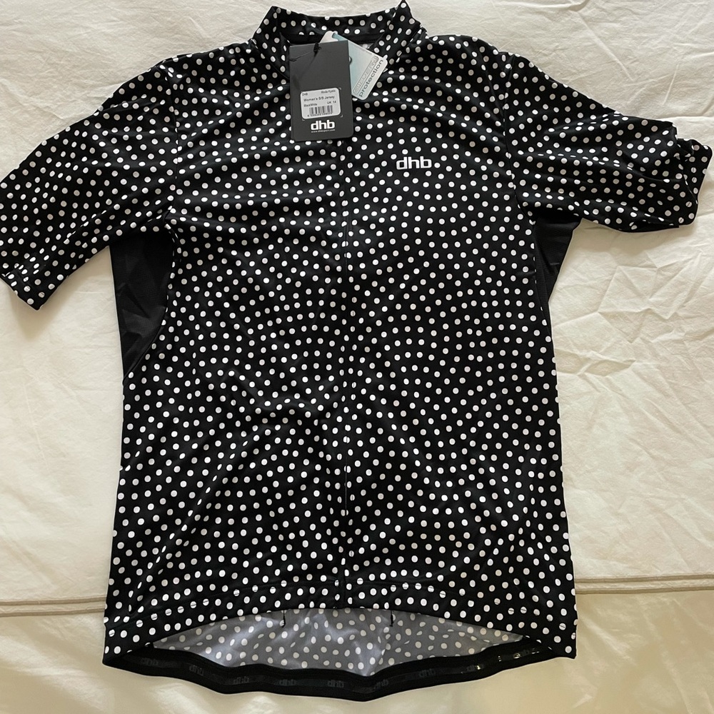 DHB polka dot cycling jersey